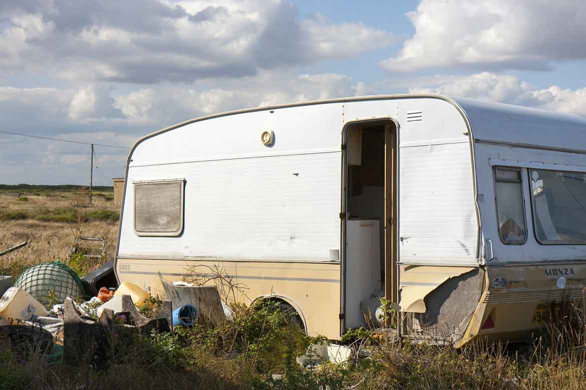 Enlèment épave de caravane